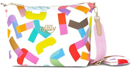 Oilily Milly Shoulderbag Bold Font Lilac Snow