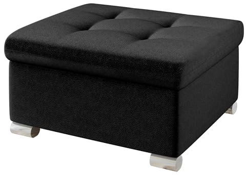 Mirjan24 Polsterhocker Niko klein Sitzbank Sitzhocker Fußbank Pouf Hocker Farbauswahl (Kronos 07)