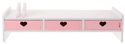 FAVOMOTO 1pc Monitor Stand Computers Laptops Keyboard Stand for Desktop Computer Holder for Desk Computer Monitor Holder Computer Monitor Rack Desk Organizers and Accessories Lifter Pink