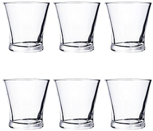 Quid Lucia Set 6 Vasos Bajos Vidrio 10cl Sodo Apto Microondas Ecológico