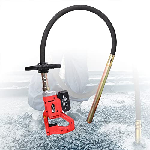 Vibratore per calcestruzzo Poker per Cemento, vibratore per Cemento Portatile Ricaricabile 2500 Giri/min. Vibratore per Cemento Forte Industriale Cordless con Tubo Flessibile da 1,5 m, Diametro Asta