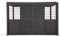 Hespéride - Persienne coulissante pour pergola bioclimatique Evora - 1 3 côté - 2,7 x 2,3m Graphite