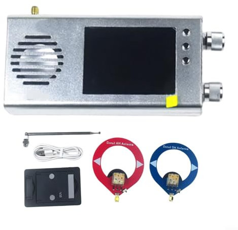 Malachit-Radio, digitales Stereo-Radio, 8,1 cm (3,2 Zoll), LCD-Kurzwellenradio-Empfänger, Vollband-Radio-Empfänger (Silber)