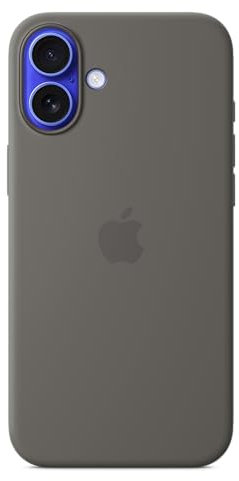 Apple iPhone 16 Plus Silicone Case with MagSafe - Stone Grey 