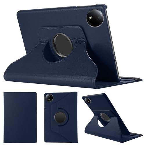 SWEIMEN Case Compatible with Xiaomi Redmi Pad SE 8.7 Tablet, PU Leather Case 360° Rotatable Multi-Angle Protection Stand Protective Case