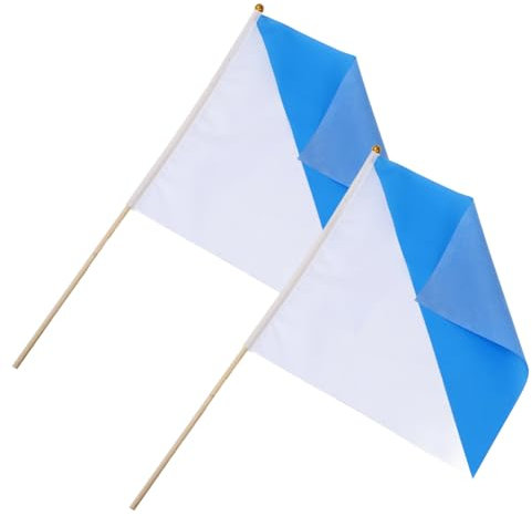 OFFSCH 2stücke Flagge Ukrainische Mini Handgehaltene Flaggen Internationale Länder Flaggen Für Party Festival Paraden Decor