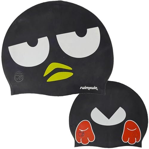Gorro de Silicona Angry PENGUI |Gorro de Natación | Gorro de Piscina | Alta Comodidad y Adherencia | Diseño y Estilo Italiano