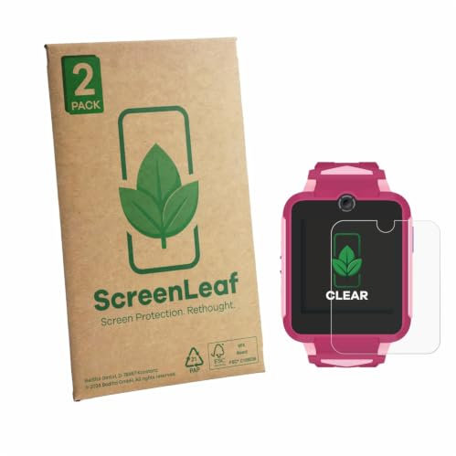 ScreenLeaf Schutzfolie für TCL Movetime Family Watch MT42X | 2 Stück Transparenter Displayschutz Made in Germany Klare Displayschutz-Folie Kratzfest