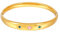 Eigso Edelstahl Gold Armband für Männer Frauen Strass Manschette Armreif Armband für Mann Frau