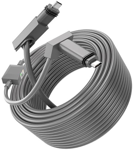 YWBL-WH Cavo Sostitutivo Satellitare Rettangolare, Cavo Ethernet 150 Piedi con Grado di Protezione IP68 per Antenne Paraboliche di Seconda Generazione,