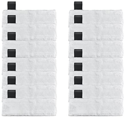 YESEPNNMBW Paño MOP 14pcs SC2 SC3 SC4 SC5 Cubierta de Limpieza de la Cubierta de Tela de Vapor, Blanco Compatible for Karcher Fregona