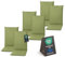 Pillows24 - Hochlehner Auflagen 6er Set 120x50x8 cm | Bequeme & Wetterfeste Gartenstuhlauflagen | Polster Sitzkissen für Klappsessel & Gartenmöbel | Extra Dicke Sitzauflagen | Made in EU | Lemon