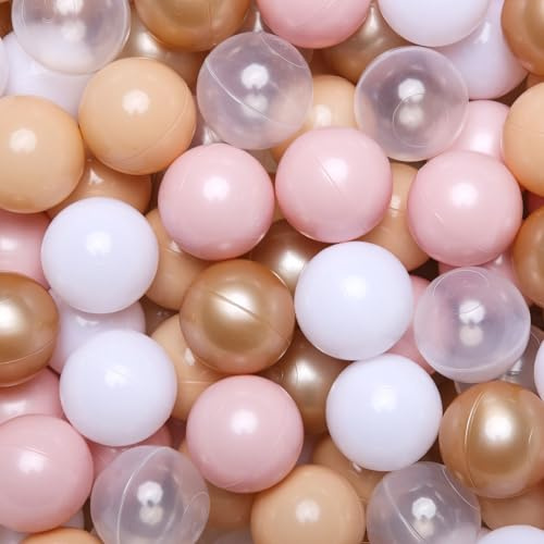 Ball Pit Balls for Toddler Baby Kids Soft Plastic Playballs Pearl Pastel | GOGOSO Plastics Balls for Toddler Baby Kids Soft Colorful Playballs Pearl Pastel Playpen Toys DIY Giant Friendships Bracelet
