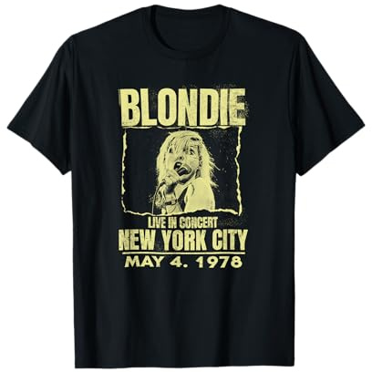 Blondie Live Concert Poster New York 1978 Vintage Band T-Shirt