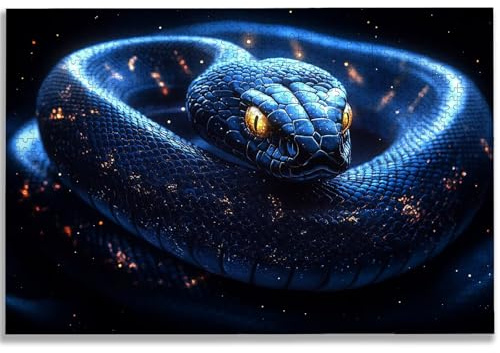 Puzzle 4000 Teile Schlange, Puzzle 4000 Teile Erwachsene, Holzpuzzle Erwachsene mit Exquisiter Verpackungsbox, Klassische Puzzles Tier für Die Ganze Familie, Groß Puzzles für Geschenke, Dekor, -2261