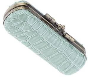 kesurpae Elegantes Lippenstift Etui aus hochwertigem Stoff sorgt für Ordnung auf Reisen und im Alltag. Mit integriertem Spiegel für Lipgloss – ideal für die Handtasche.