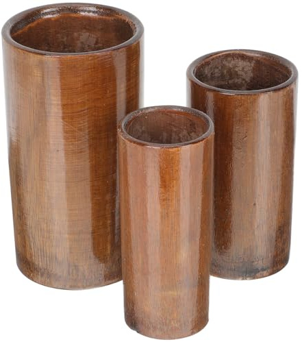 Tofficu Kit D’Outils à Ventouses en Bambou, 1 Set de Fournitures de Massage, Gobelets Ronds à Forte Adsorption, Ne Tombe Pas Facilement