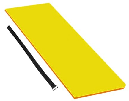 Ronyme Colchoneta Flotante de Espuma de Alta Densidad para Piscina, Ideal para en, Playa, Piscina y Uso Familiar, Naranja Amarilla