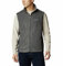 Columbia Steens Mountain Vest Gilet in Pile, Griglia/Nero, XL Uomo