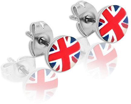Soul-Cats 1 Paar coole Ohrstecker Ohrring Flagge UK USA Kanada, Modell: Modell 3