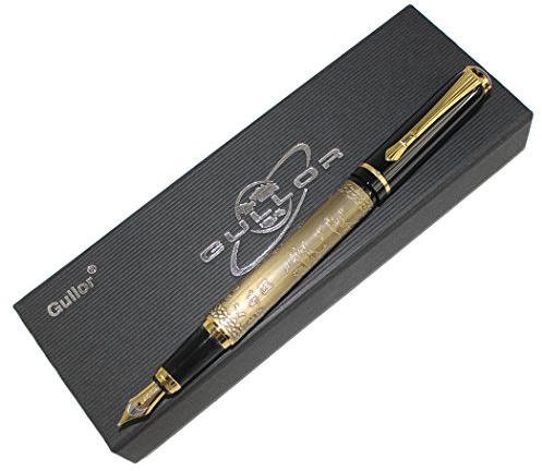 Gullor chinesischen Pferde M Feder Füllfederhalter mit Gift Box - Bronze