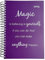 2025 Dicker Kalender – Magic is believing in yourself ... (Brombeere) – Spiralbindung – pro Tag eine volle DIN A4 Seite Platz – Tageskalender | Bürokalender | Terminkalender | TageBuch-Kalender