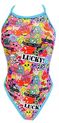 Turbo Lucky Race Bas de Bikini, Rose, M Femme