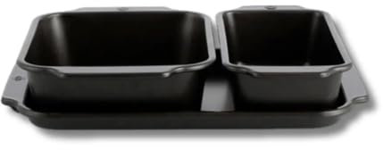 Royal Van Kempen & Begeer - Set mit 3 Auflaufformen aus extrarobuste Stahl mit doppelter Antihaftbeschichtung, PFAS-frei, Backblech, Lasagne-Backform, Kuchenform