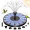 AMZtime 2.5W Fontana Pompa Solare da Giardino, con 6 Ugelli, Acqua Galleggiante per Bagno per Uccelli, Laghetto, Decorazione e Piscina