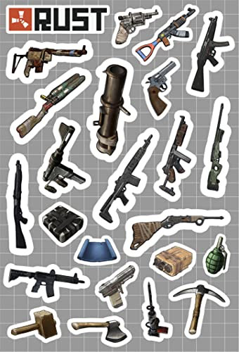 Rust PC Game Stickers - Fun Facepunch Collectable -