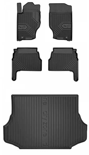 MOTOS Set de alfombrillas de goma y alfombrillas de maletero para Kia Sorento I 2002-2009 Mejora la comodidad de tus viajes con la alfombrilla antideslizante para coche NO.77- alfombrillas para todo t