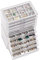 ProCase Acryl Schmuck Organizer Schmuckschatulle für Damen Durchsichtige Schmuckaufbewahrung Schmuckkästchen Schmuckbox mit 10 Schubladen für Ohrringe, Ringe, Armbänder -Grau