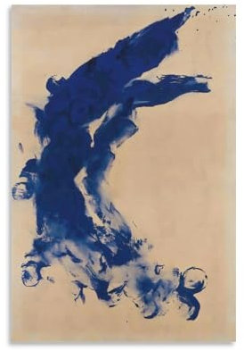 REDCHAMBER Abstrakte Kunstposter mit französischer Künstlerin Yves Klein, Anthropometrie, Poster, Kunstdruck, Wandfoto, Malerei, Poster, Hängebild, Familiendekoration, 30 x 45 cm