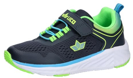 Lico Jungen Sneaker Freizeitschuh Marin VS, Marine/Blau/Lemon, 32 EU