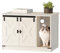 Hzuaneri Katzenschrank, Katzentoilette, Katzenklo Schrank, Versteckte Katzentoilette Kabinett Möbel mit Katzenglocke, Indoor-Katzenhaus, 80 x 50 x 53 cm, für Flur, Schlafzimmer, Weiß CB82414B