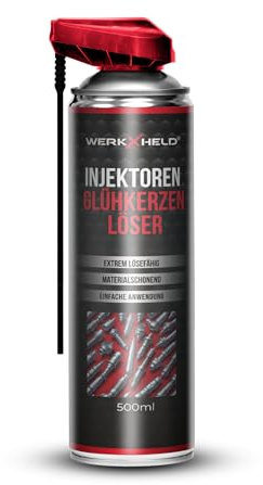 WerkXheld Injektoren- & Glühkerzenlöser 500ml – Hochwirksames Glühkerzen Werkzeug, Glühkerzenlöser Spray & Zündkerzen Fett für einfache Montage und Demontage