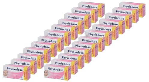 PHYSIODOSE Sérum Physiologique – Lot de 24 Boîtes de 40 Unidoses 5 ml – Hygiène Nez et Yeux, Complément Idéal au Mouche Bébé, Seringue Nasale et Pipette Nez