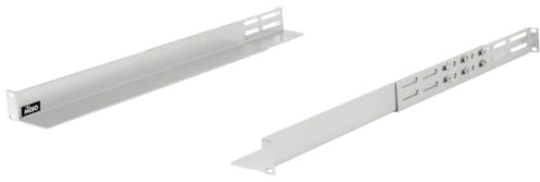 Tecmojo 1U Serverrackskenor, Rackhylla, Glidskenor med Justerbart Djup 530mm–812mm, Lastkapacitet 100kg, Silver