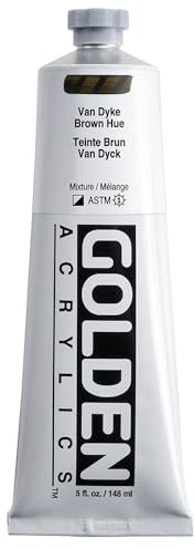 5 Oz Heavy Body Historical Hue Acrylic Paints Color: Vandyke Brown Hue