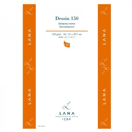 Lana DESSIN Zeichenpapier, 50 Blatt, 150g, DIN A3