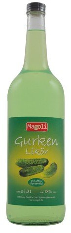 Gurkenlikör in der GASTRO Flasche (1,0 l / 18% vol.)