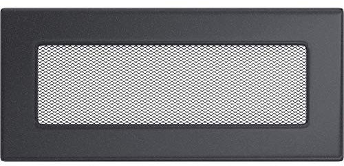 KRATKI Griglia ventilazione per camino in grafite 17x30