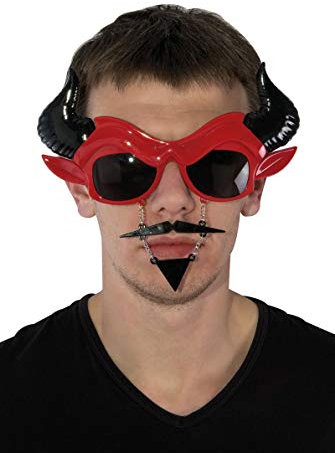 Generique - Teufel Brille mit Bart und Schnurrbart