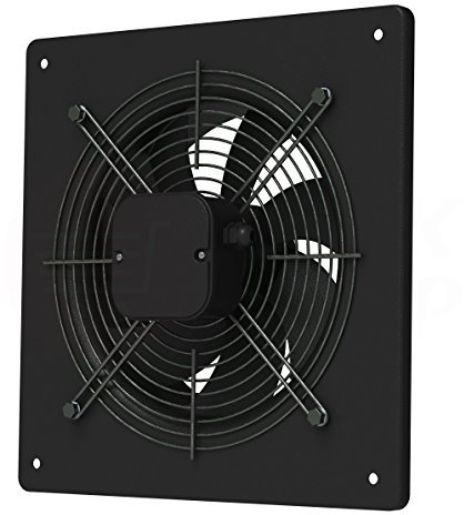 Axial Ventilator Ø 300 mm schwarz Abluft Zuluft Rohrlüfter (MKKAROK300)