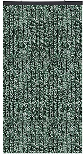 Arsvita Flauschvorhang Türvorhang (140x200 cm) in Beige-Braun als Insektenschutz für Balkon, Terrasse oder Wohnmobil, Wohnwagen, Pavillon