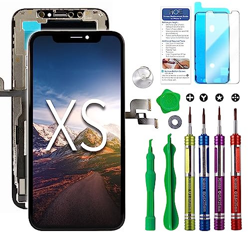 Ace Tech Cellular Kompatibel mit iPhone Xs LCD Bildschirm Ersatz 5,8 Zoll (Modell A1920, A2097, A2098, A2099, A2100) Touch Screen Display Digitizer Reparatur Kit Assembly with Complete Repair Tools