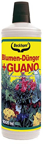 Engrais pour fleurs avec guano 7+3+5, 1 l