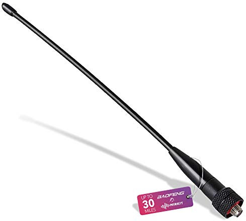 Upgraded MP-701 SMA Female Antenna for Baofeng - VHF/UHF (144/430MHz) 50Watt, 8.3 inch Whip Antenna - Flexible Handheld for UV82, UV5R, BF-F8HP, UV-5RA, UV-5RE, UV-5R