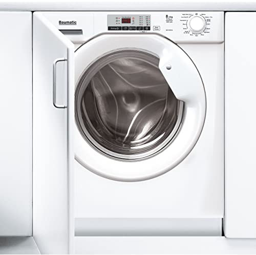 Baumatic BDI1485D4E/1 Integrated 8Kg / 5Kg Washer Dryer with 1400 rpm - White - E Rated [Wash&Dry], D Rated [Wash Only]
