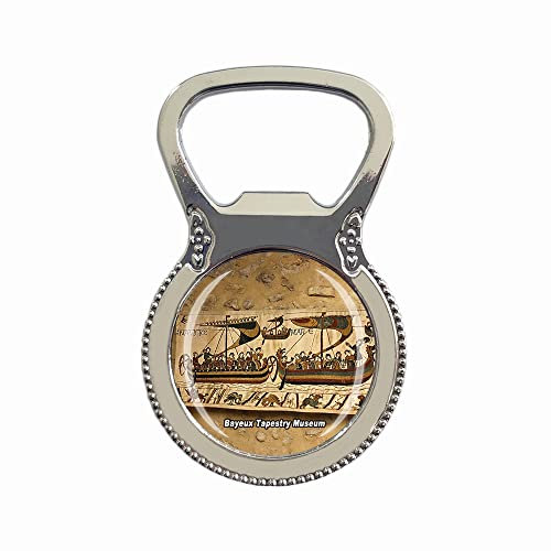 Bayeux Wandteppich, Museum, Normandie, Frankreich, Kühlschrankmagnet, Flaschenöffner, Touristen, Souvenir, Geschenk-Kollektion, Kühlschrank-Magnet-Aufkleber